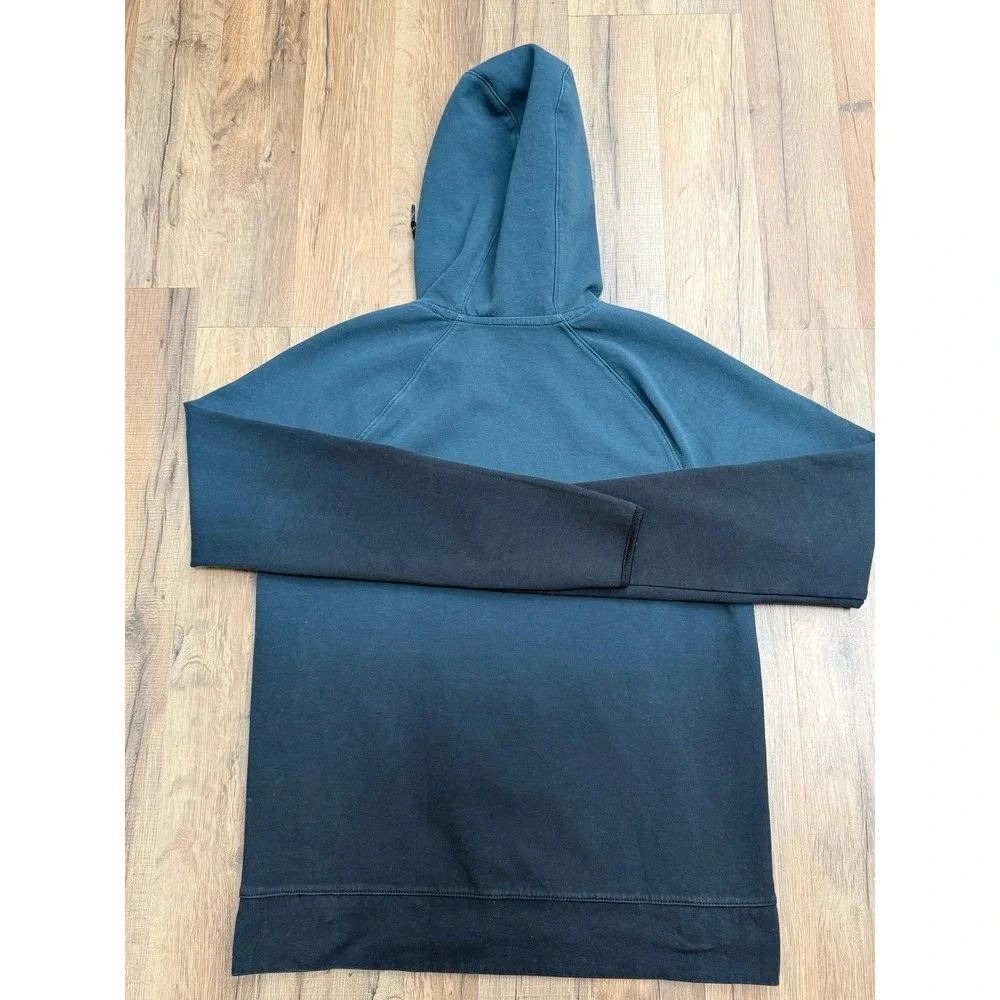 Old Navy Kids Active Dynamic Fleece‎ Hoodie XS Teal Black Ombre Raglan Pockets